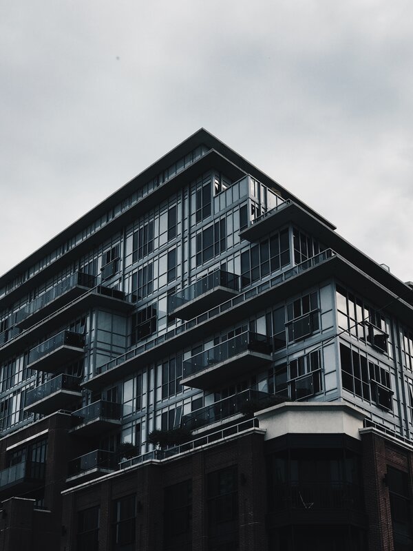 Modern Apartment Building — Gray