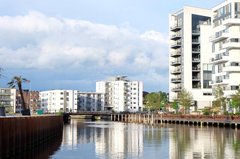 Modern Apartment Buildings — White