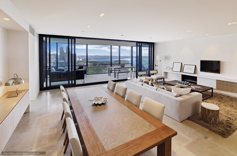 Modern Apartment Interior — White, Serene, Afternoon, Photograph