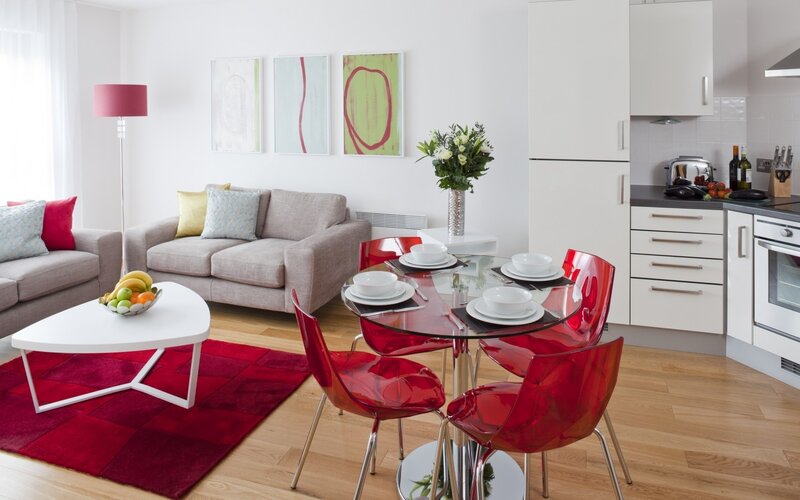 Modern Apartment Living Area