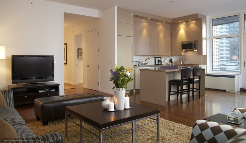 Modern apartment living room