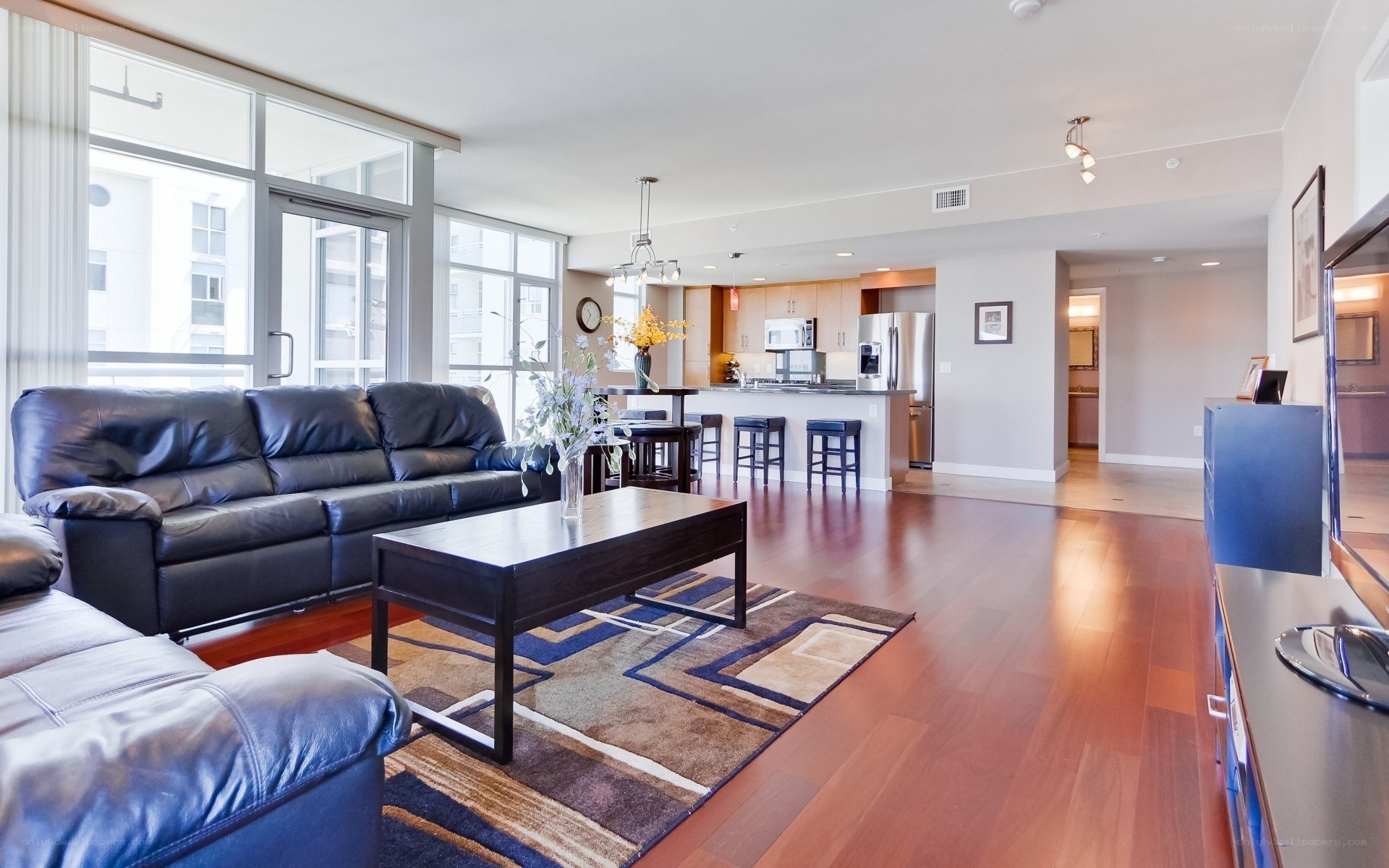 Modern apartment living room