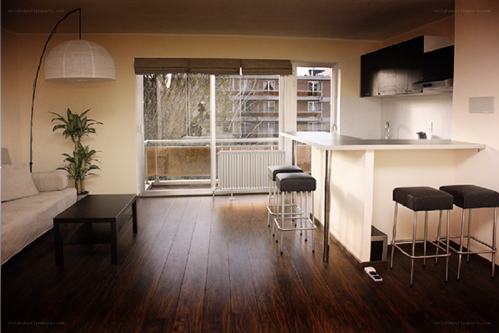 Modern apartment living space