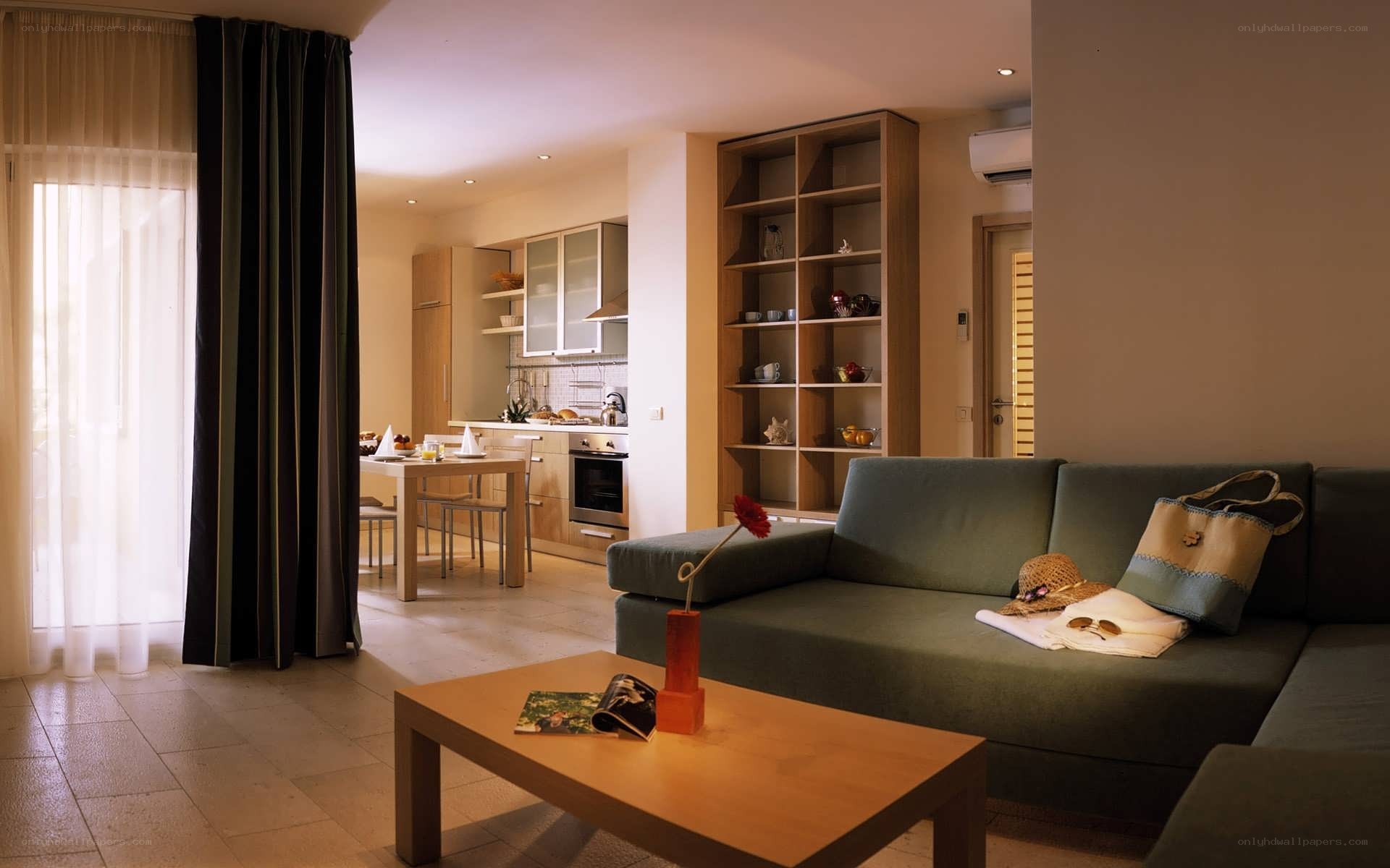 Modern apartment living space