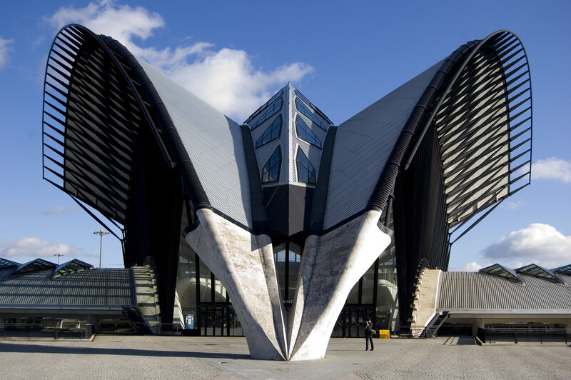 Modern architectural building
