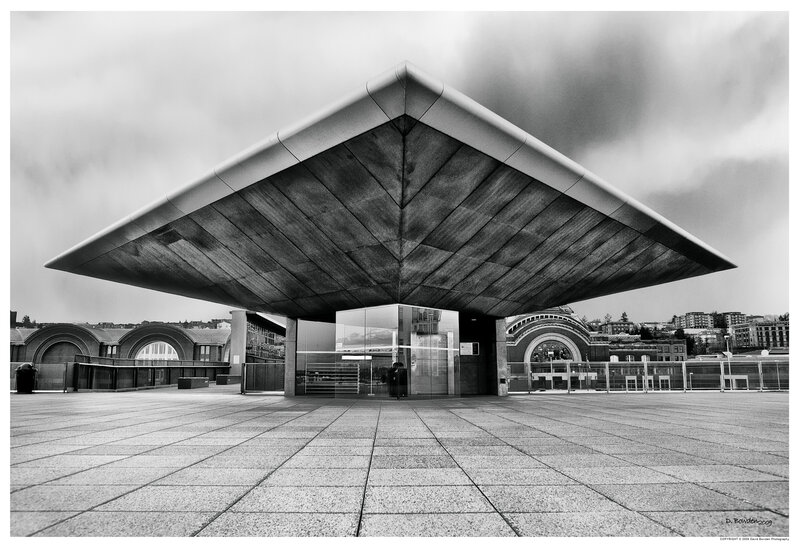 Modern Architectural Canopy — Black