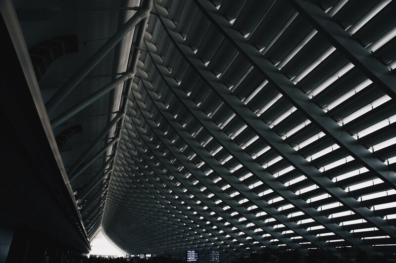 Modern Architectural Ceiling — Black