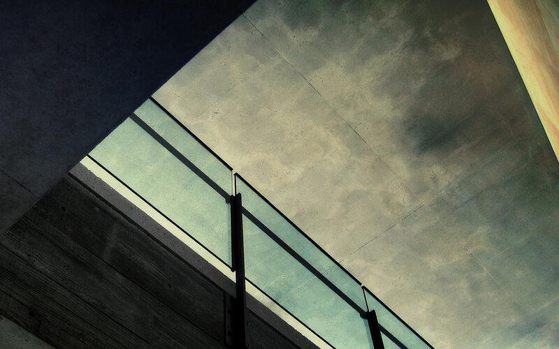 Modern architectural ceiling view