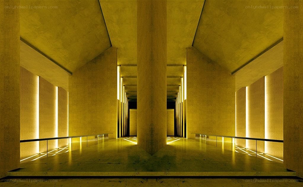 Modern architectural corridor
