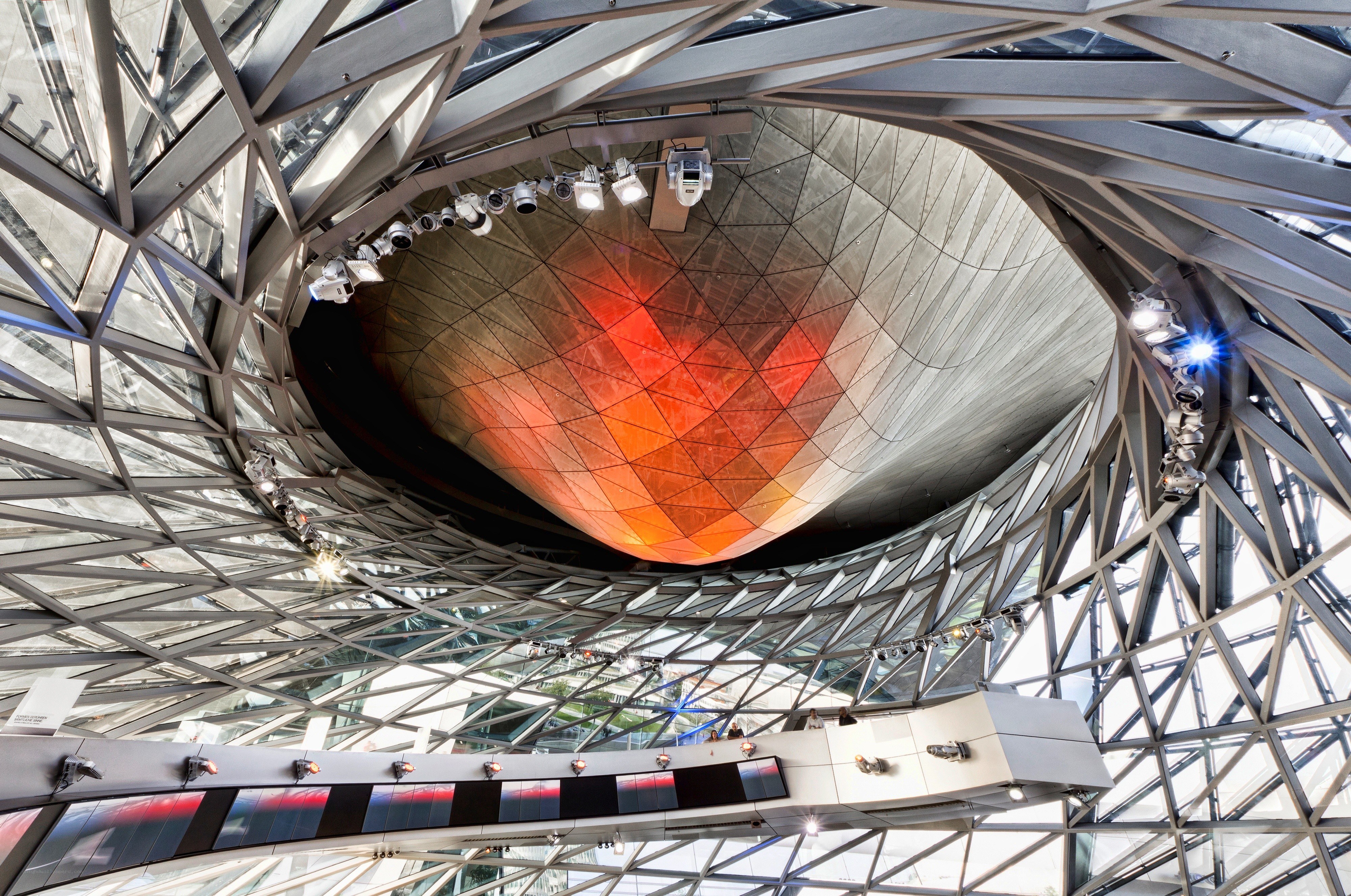 modern architectural dome interior