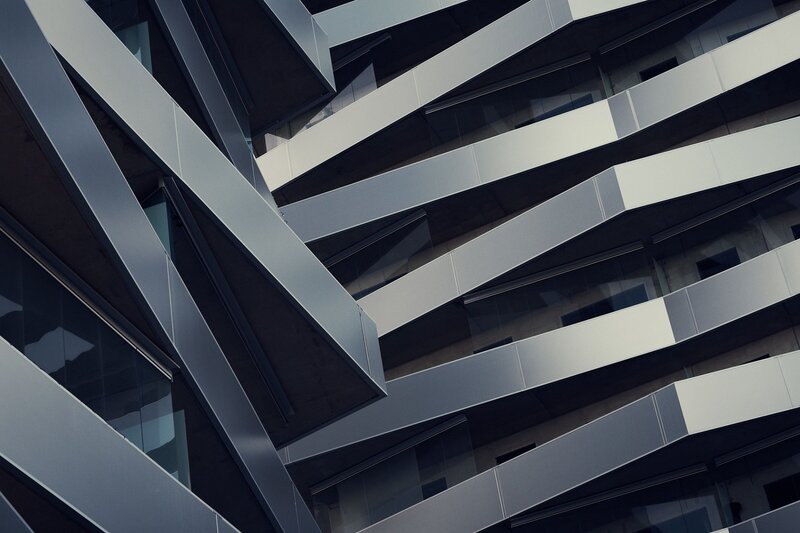 Modern architectural facade