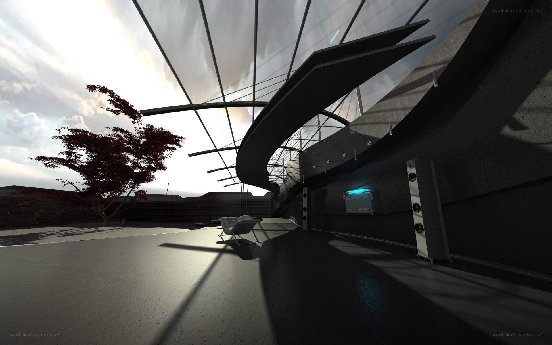 Modern architectural interior
