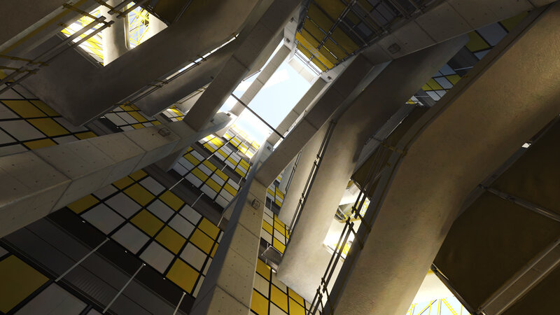 modern architectural interior