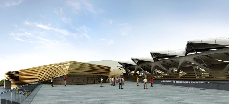 Modern architectural rendering
