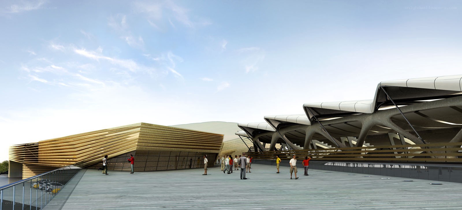 Modern architectural rendering