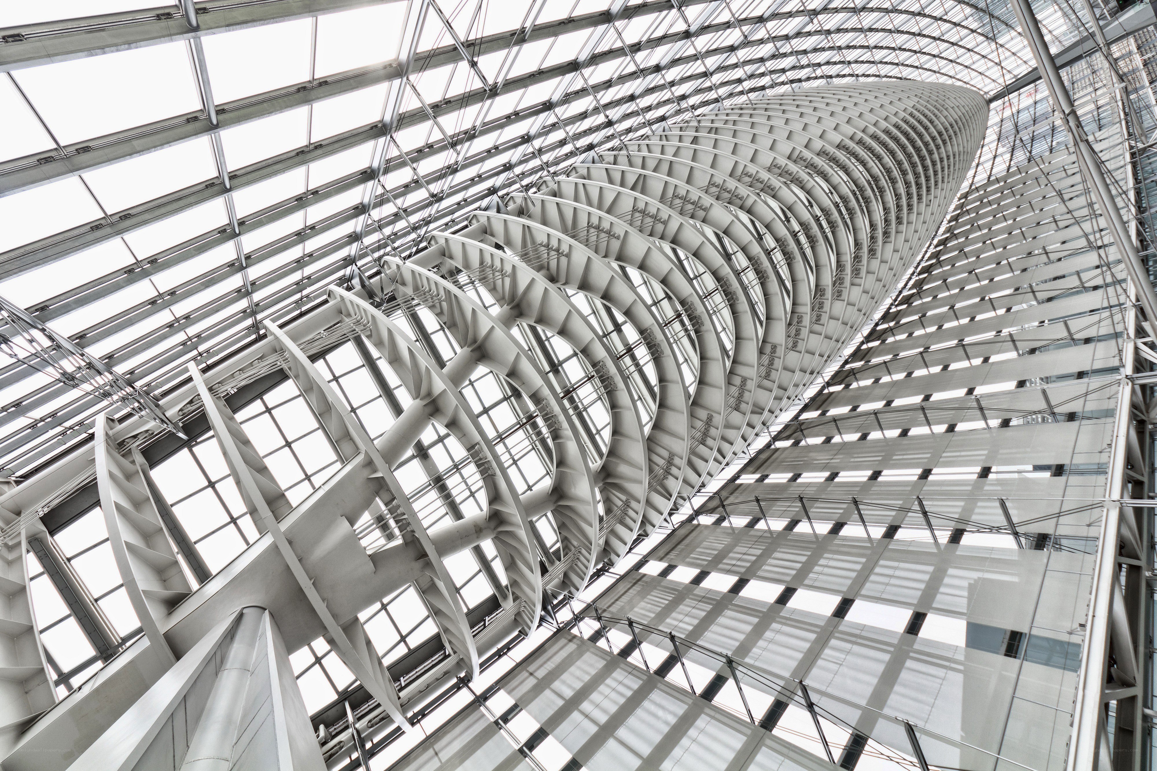Modern architectural spiral structure