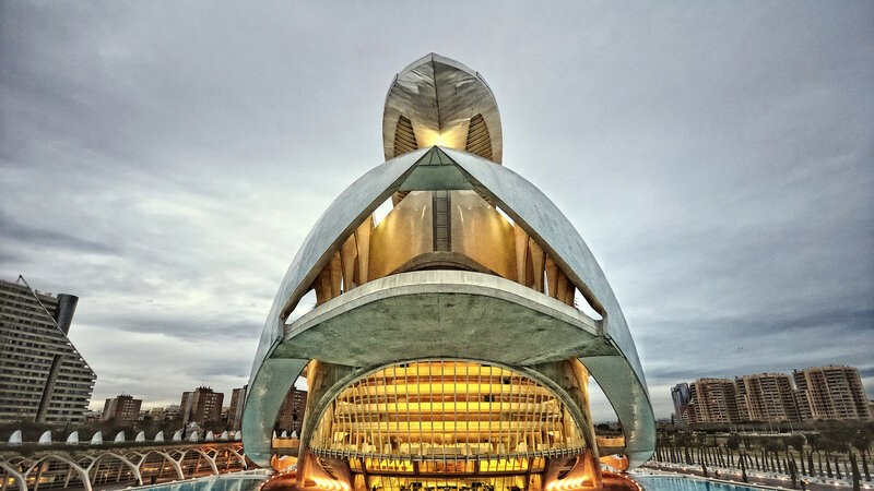 Modern Architectural Structure — Gray, Dramatic