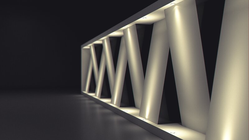 Modern Architectural Structure — White, Dramatic