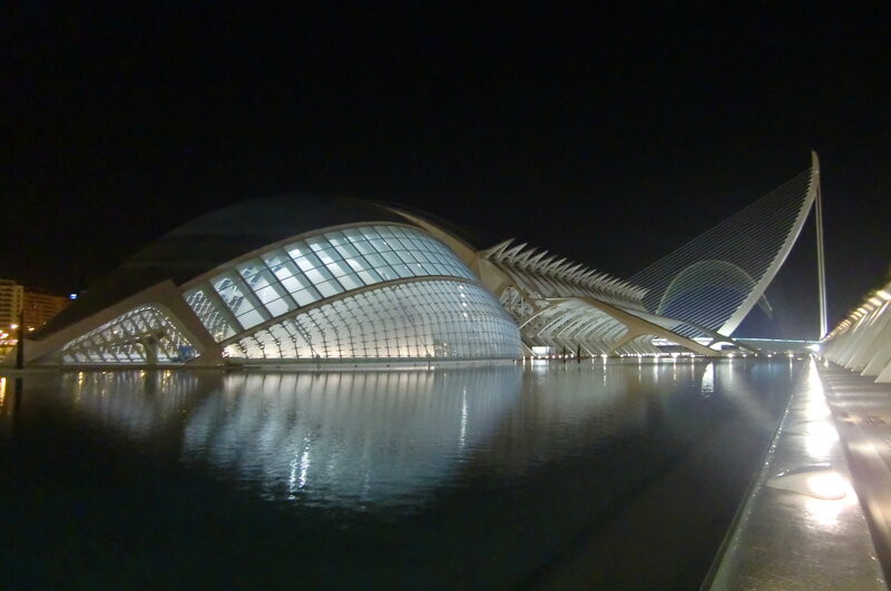 modern architecture at night