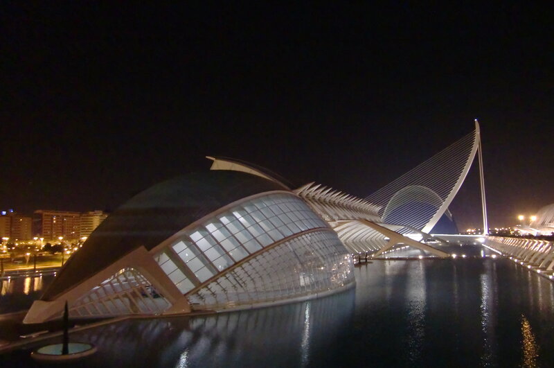 modern architecture at night