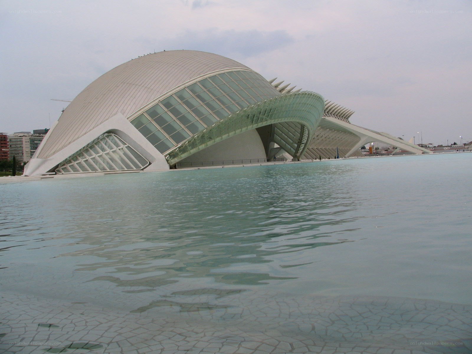 modern architecture by water