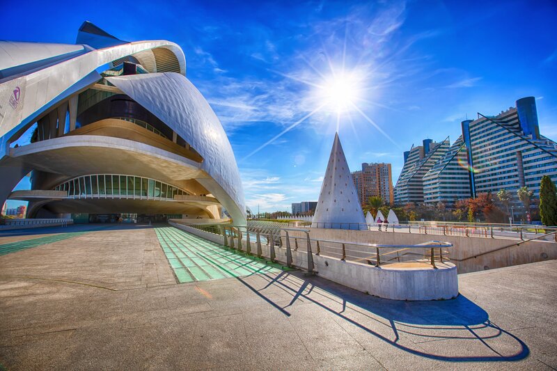 Modern Architecture Complex — Blue, Dramatic