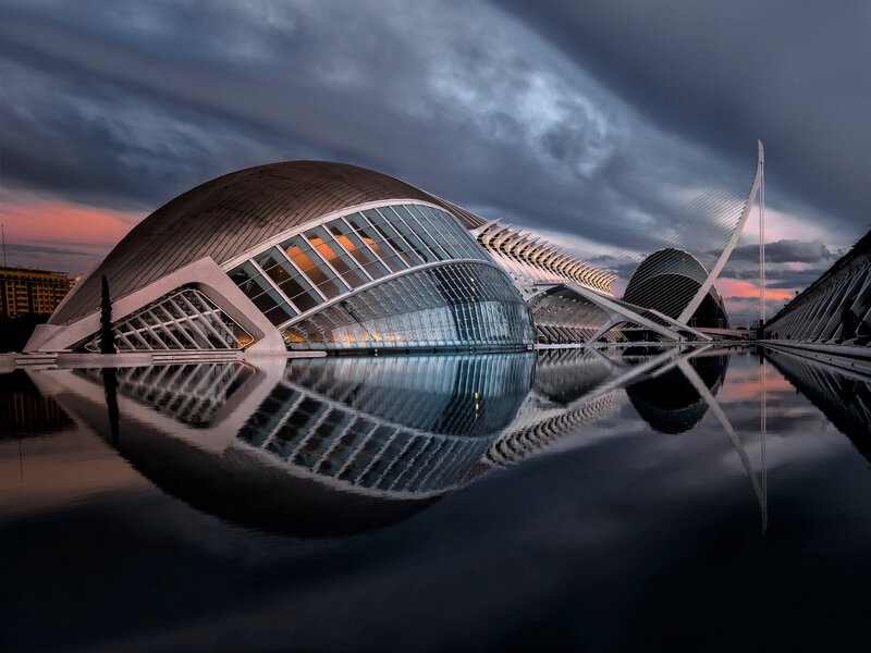 Modern Architecture in Water — Blue