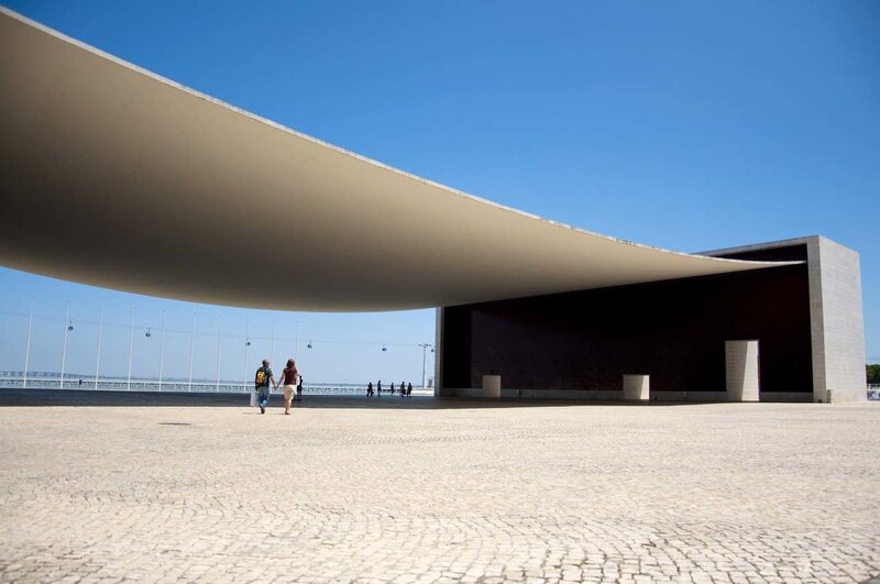 Modern architecture under blue sky
