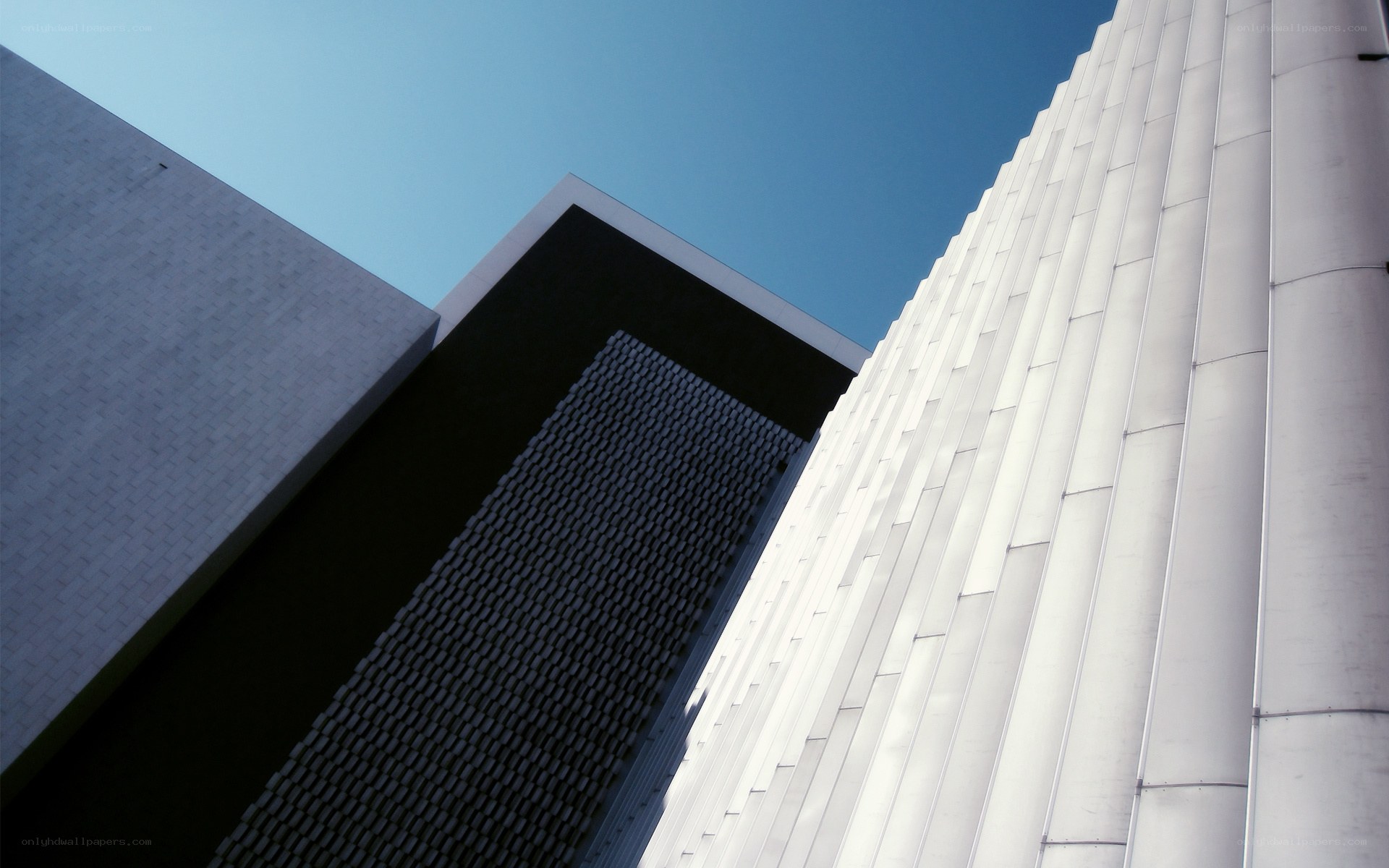 Modern architecture under blue sky