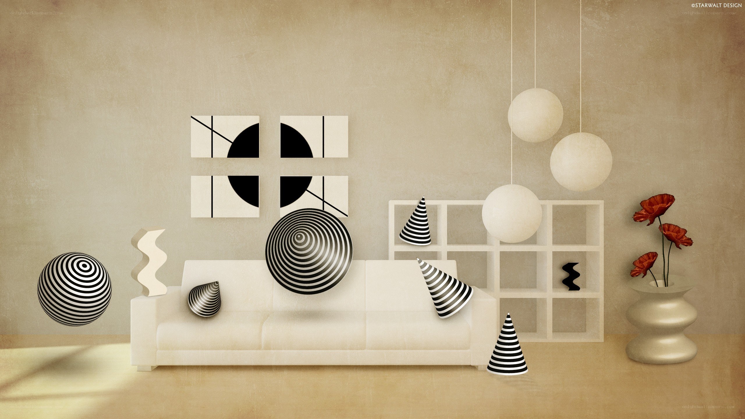 Modern art living room