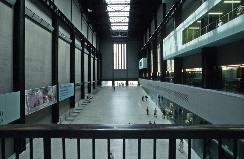 Modern art museum interior