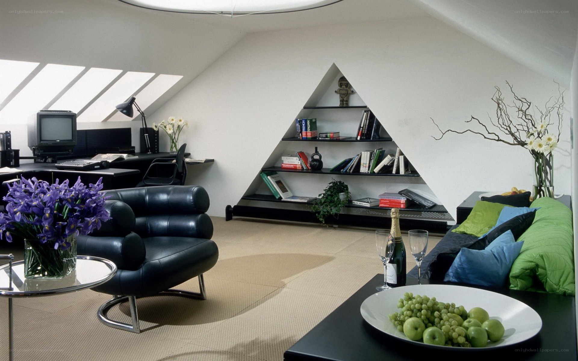 Modern attic living space