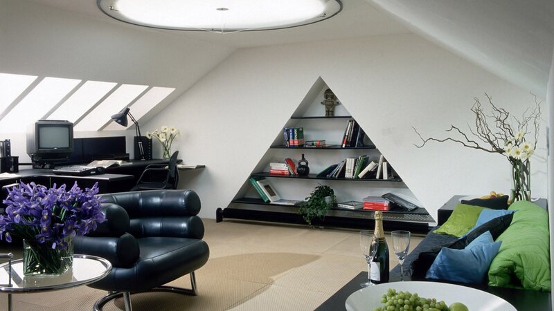 Modern attic living space