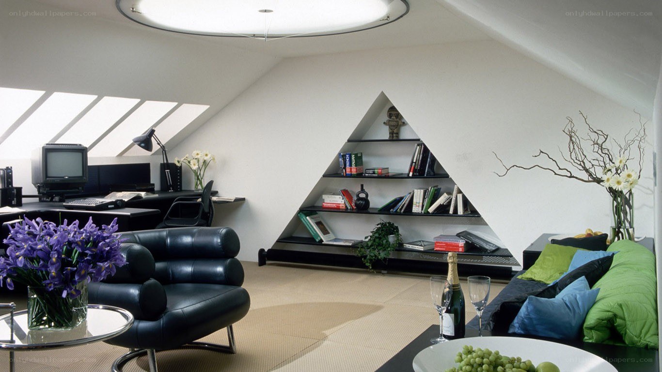 Modern attic living space