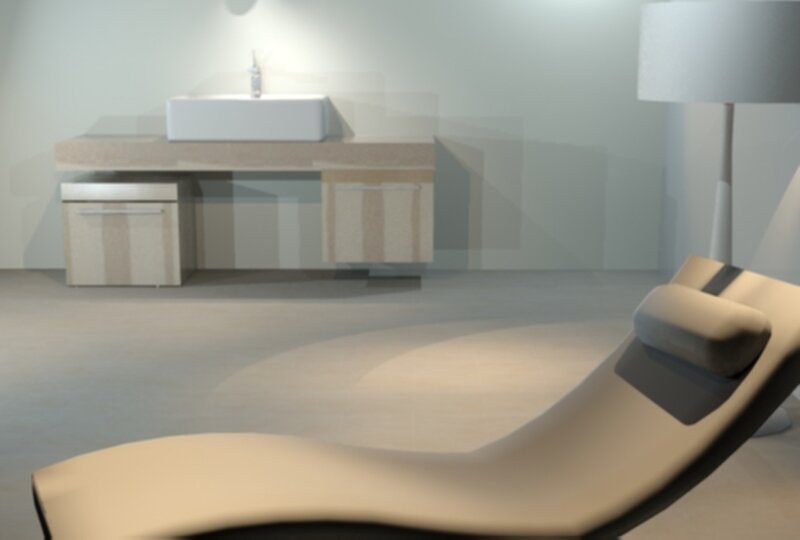 Modern bathroom interior