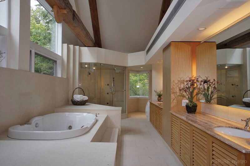 Modern Bathroom Interior — Beige, Serene