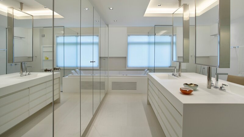 Modern Bathroom Interior — White, Clean, Bright