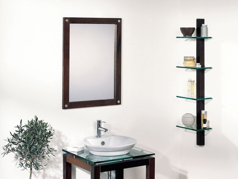 Modern bathroom vanity setup