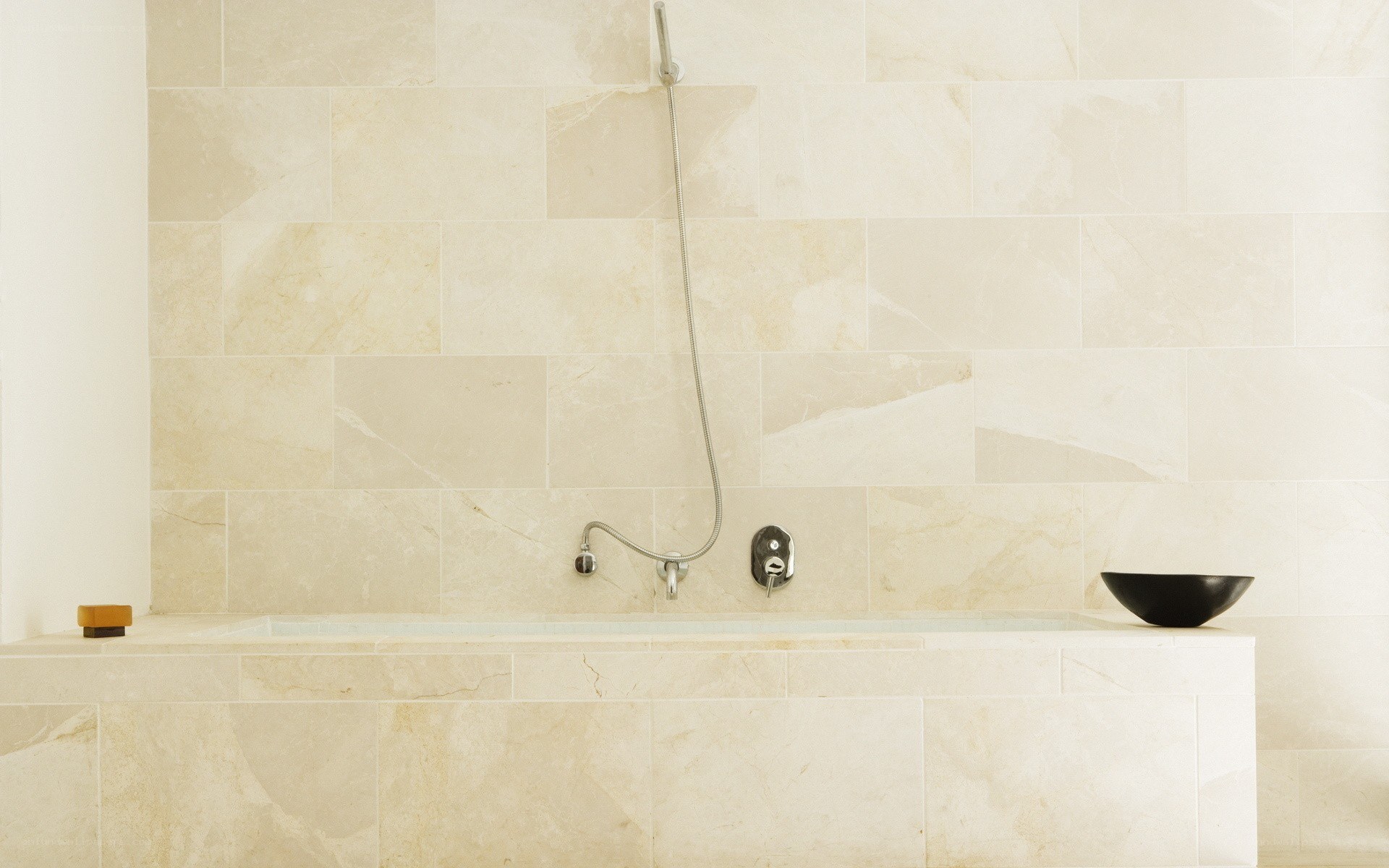 modern bathroom with bathtub
