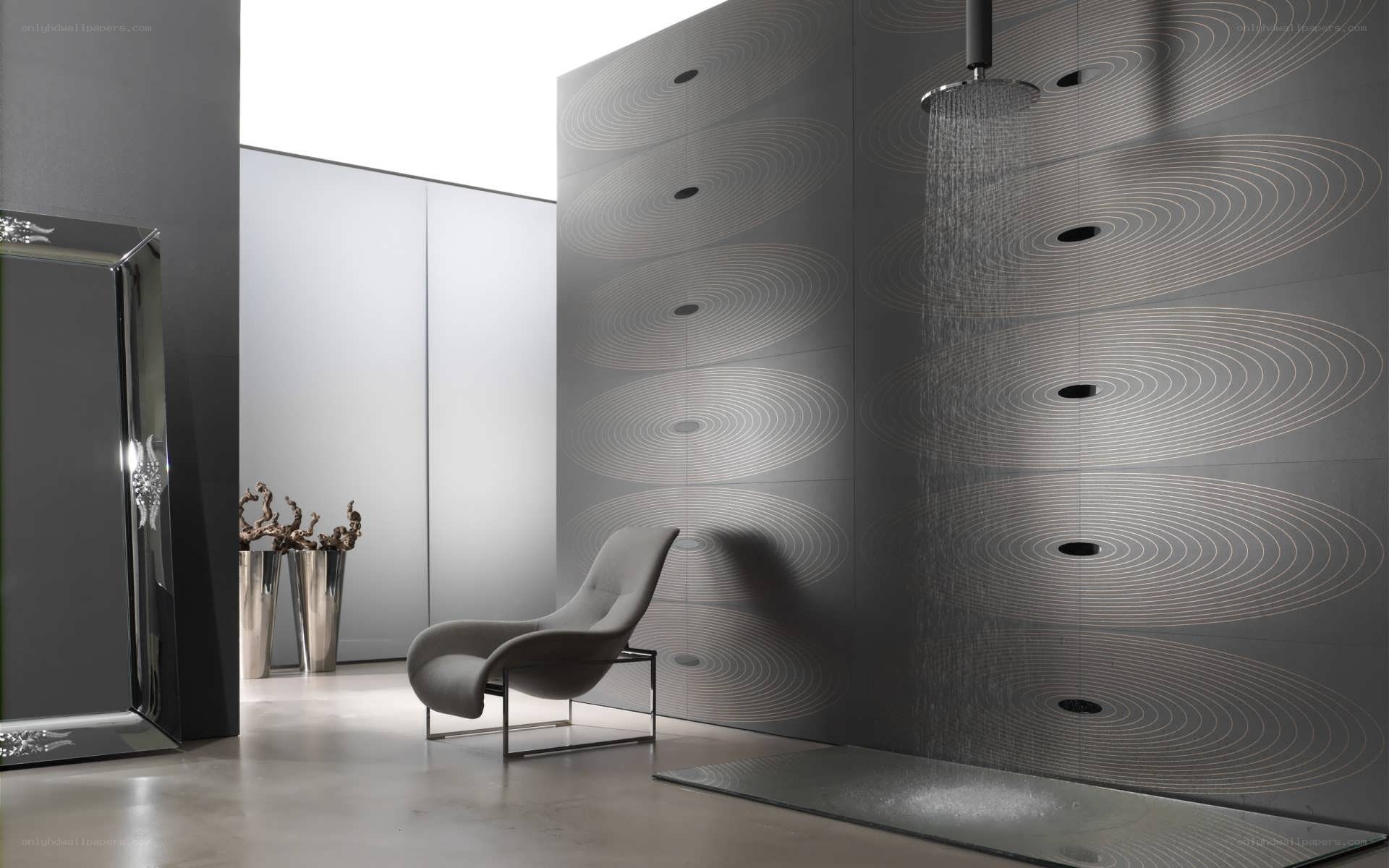 modern bathroom with shower