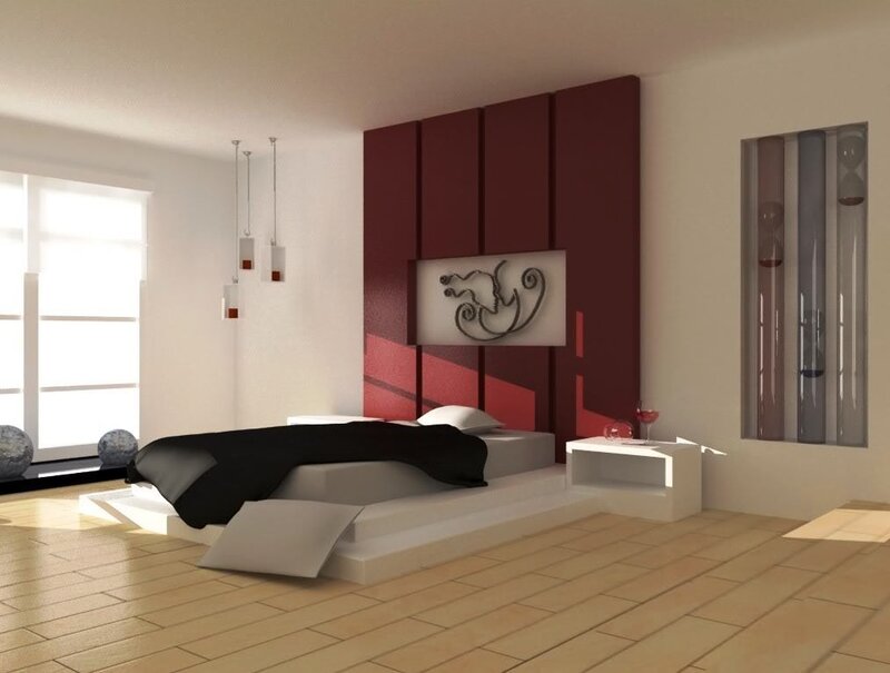 Modern bedroom interior