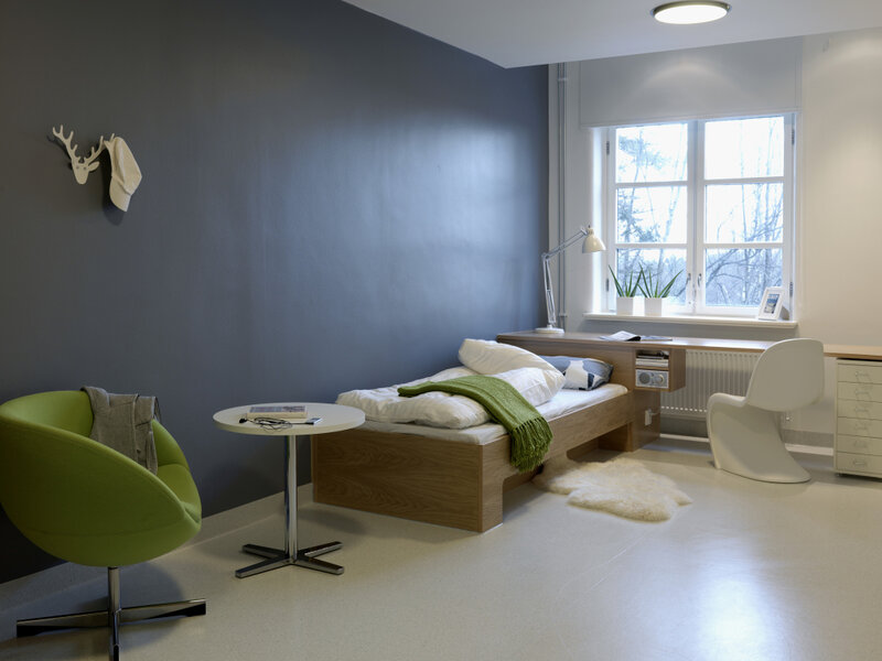 Modern Bedroom Interior — Blue, Calm