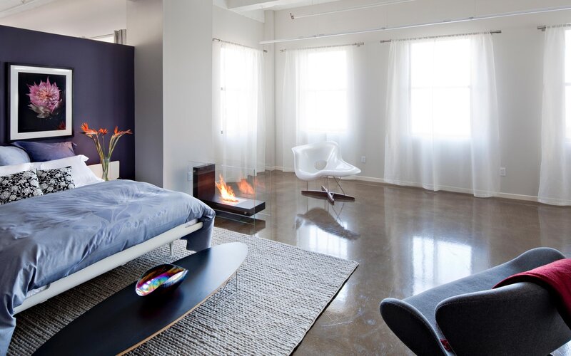 Modern Bedroom Interior — White, Serene, Afternoon, Photograph