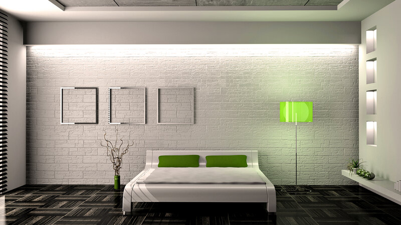 Modern Bedroom Interior — White