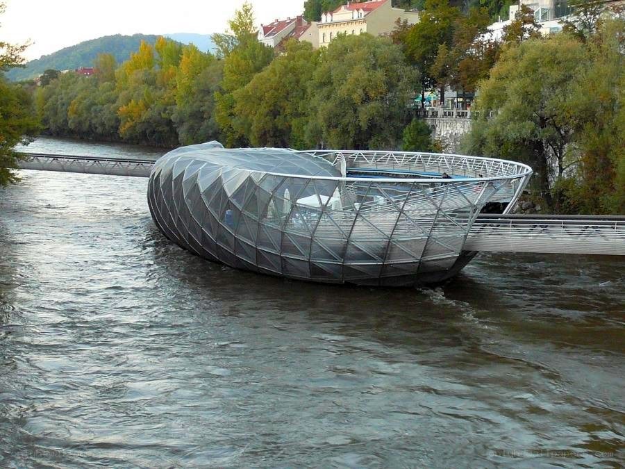 modern bridge over a river