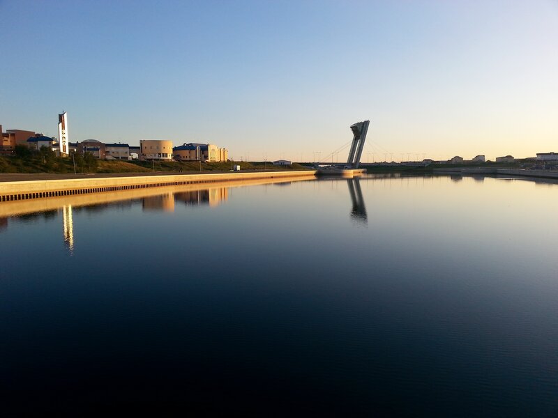 Modern Bridge over Canal