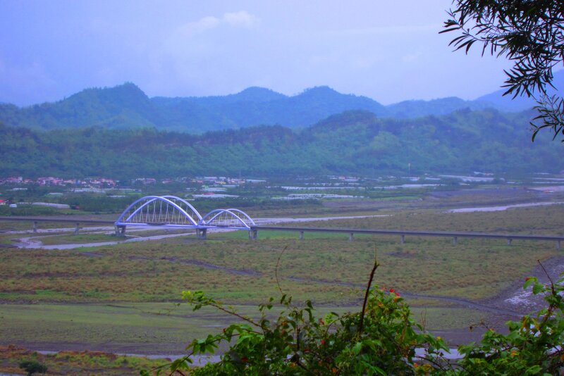 Modern Bridge over River