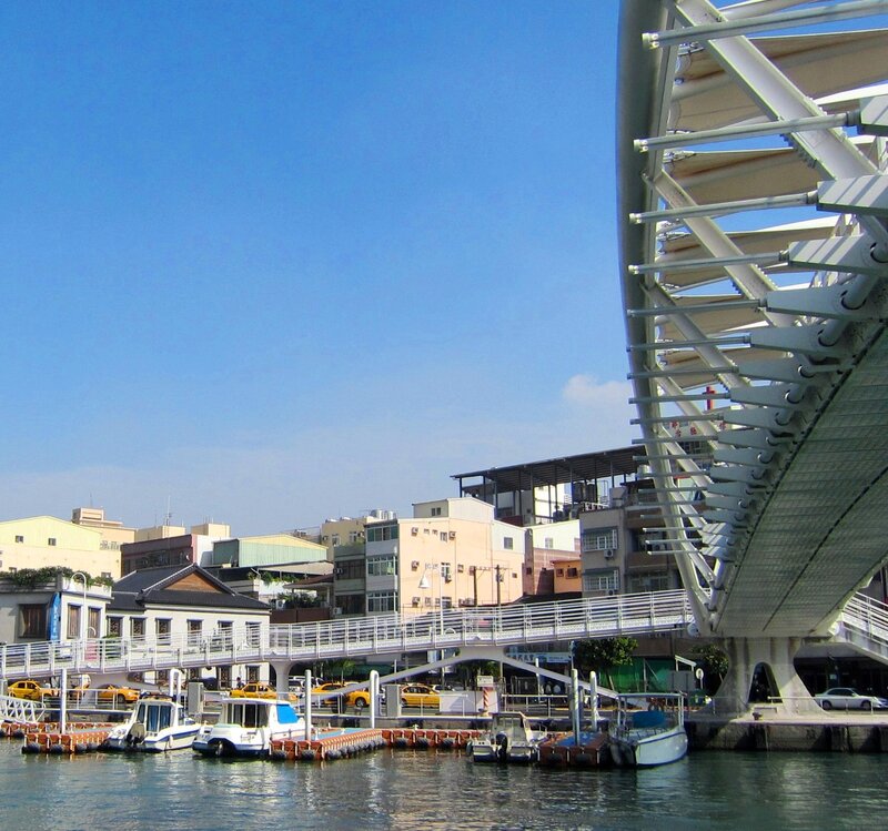 Modern Bridge over Water