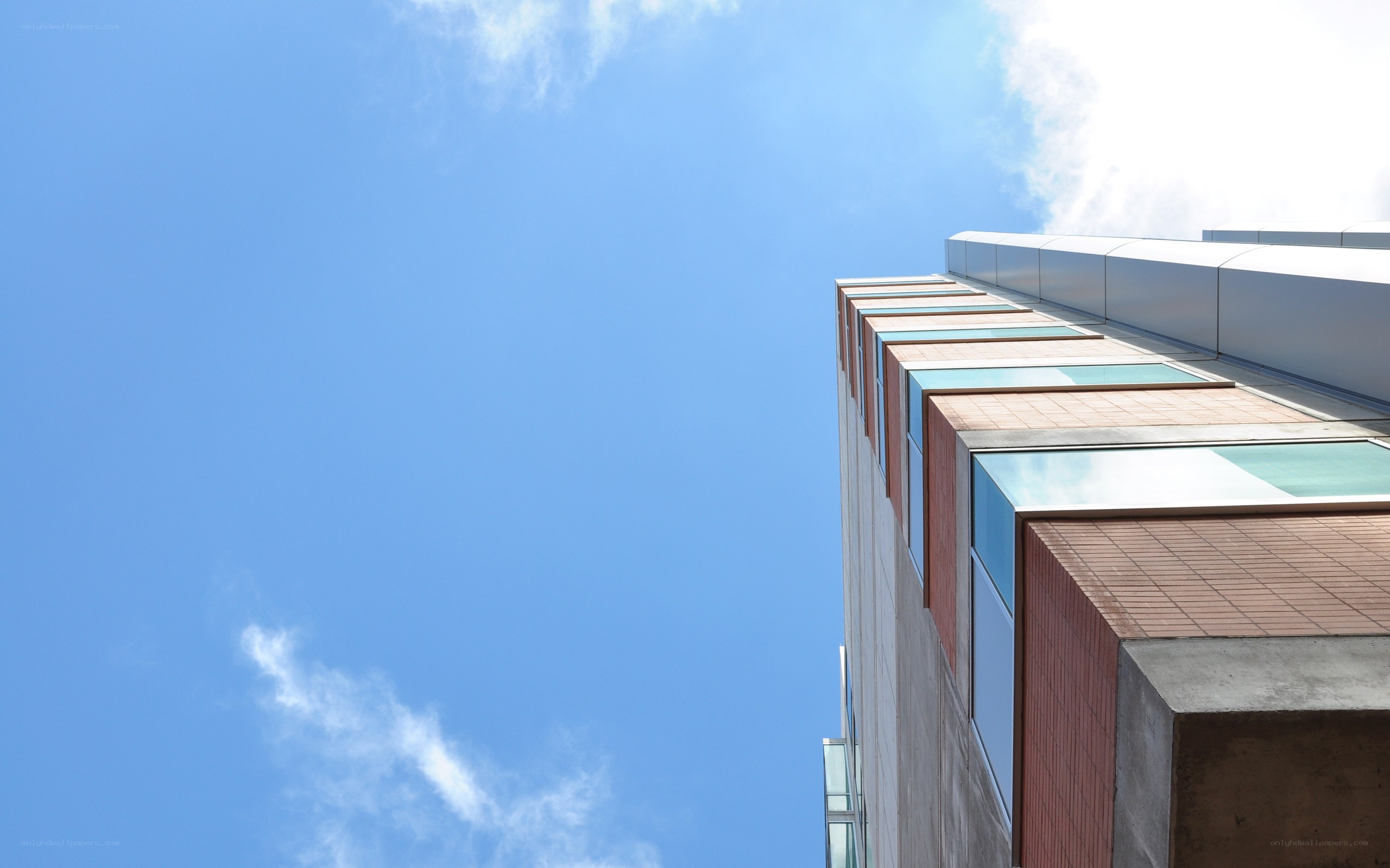 modern building against blue sky