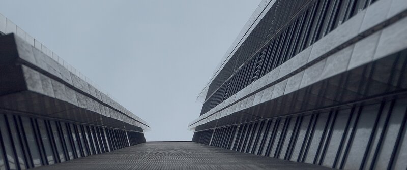 Modern Building Architecture — Gray, Dramatic